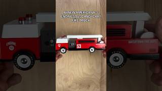 Big fire truck for big playtime emergencies! Engine 53 by Candylab now at Wood Wood Toys! #woodtoys