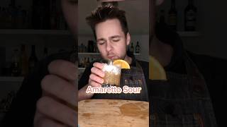 Amaretto Sour at Home 🍋🥚🍬🥃 #shorts #sour #tutorial #madewithlove