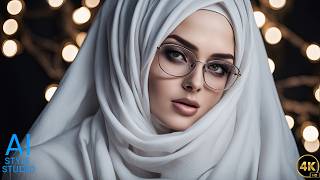 4K AI Art Lookbook Video of Arabian AI Girl ｜ Serene Beauty of AI Girl in Hijab