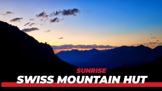 Sunrise at Alberheim Hut @MySwitzerland #switzerland #mountainhouse #sunrise #timelapse #4k