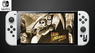 Grim Fandango Remastered Nintendo Switch OLED Handheld Gameplay