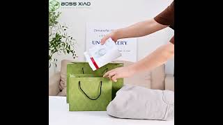 【Fashionable, simple and eco-friendly shopping paper bag】green jewelry paper bag