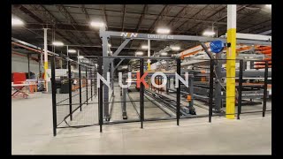 Nukon Expert Lift Load - Unload Automation and 10 Shelf Tower