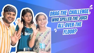 Challenge who spilled the juice all over the Floor? #familygames #birthdaygames #fungames #games