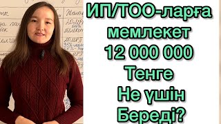 ИП/ТОО-ларға көмек. Жұмыс орындарын субсидиялау