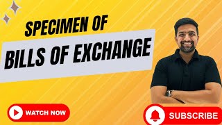 Specimen of bills of exchange | How to Draw Bills of exchange #hsccommerce