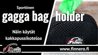 Finneron gagga bag holder-käyttö opastus koiran kakkapussikotelolle