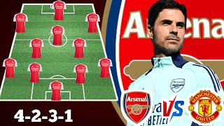 🚨 Arsenal Potential Starting line up vs Manchester United ✅ || EPL 2024/2025 MATCH WEEK 14🔥