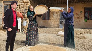 "Adventure of the Parva Family: A Trip to the City to Grind Wheat"