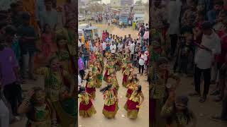 girls Superb teenmaar Dance at boina sai yadav | Kondapochamma jathara 2023 #shorts #dance