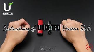 Instructions of Univapo Unix TPD Version Tank