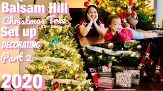 MOST POPULAR BALSAM HILL CHRISTMAS TREE (7 ft ) SET UP / DECORATE / ROSE GOLD THEMED 2020 ( Part 2 )