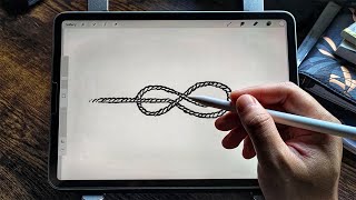 How to draw Figure 8 Knot - Easy Drawing Tutorial