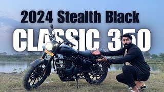 New RE Classic 350 Stealth Black Review | 2024 Classic 350 new model Details