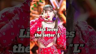 Lisa loves the letter "L"💖 #lisa#blinkinyourarea