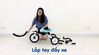 Review Xe 3 Bánh Đa Năng Nadle SL-A2/A2G Hiệu Joovy