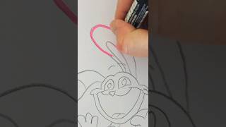 Colouring Hoppy Hopscotch Picky Piggy Style - Smiling Critters Poppy Playtime #shorts #drawing