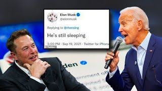 Elon musk's attack on Biden