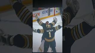 Swayman and Ullmark Goalie Hug Bruins win 4-3 in shootout 2/19/24 #bruins #hockey #nhl