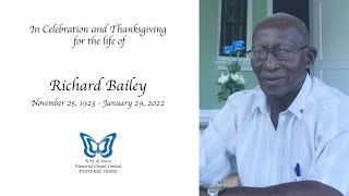 Funeral Service for Richard Bailey