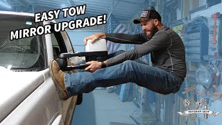 Easy Tow Mirror Upgrade and a Brutal Tow Test on 2006 #chevy #duramax