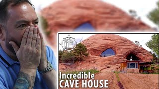 BRITS React to this Modern CAVE HOUSE is Man's Life Long Dream - 5,700 sq ft!