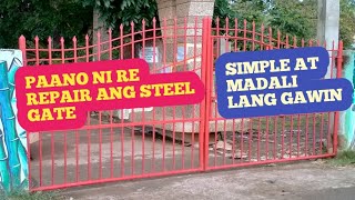 Paano mag repair ng steel gate na hindi tinatanggal