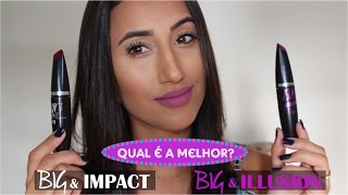 Big & IMPACT X Big & ILLUSION Máscaras de Cílios AVON: Qual é a melhor?