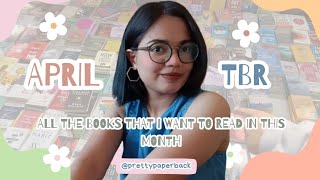 April TBR| @prettypaperback