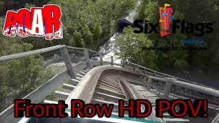 Roar FULL HD Front Row POV | Six Flags America 2019