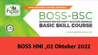 BOSS HNI 2022