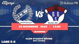 IKW/KÖPING BK VS Boden BS | ELITSERIEN | LANE 5-8