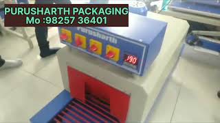 shrink wrapping machine // balm packing machine // pain reliever packing machine