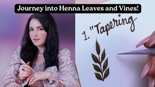 ✨ Beginner Henna Class: Mastering Whimsical Leaves and Vines Like a Pro! 🌿 PART ONE