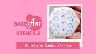 Multi-Layer Stencil, Rainbow Cookie