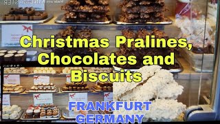 FRANKFURT,GERMANY- CHRISTMAS PRALINES, CHOCOLATES AND BISCUITS