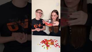 Betting on Mike & Ike’s😳🍬Pt3 #challenge #game #vs #candy #foodie #guess #couple #fyp