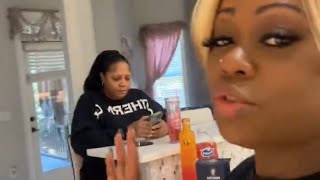 Tamika Scott says when you see this wig know her food is about to hit 😂  + cooking w/ Trina Braxton