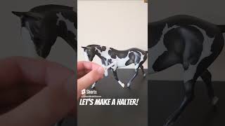 Making a Halter in the Traditional Scale! #modelhorses #schleich #breyer