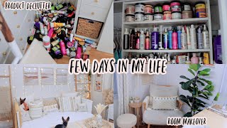 vloggg | decluttering my product stash AGAIN, filming room makeover + rich dad poor dad book chat