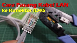 Cara Pasang Kabel LAN - tutorial cara crimping kabel utp rj45/ kabel lan