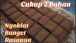 Cuma 2 Bahan jadi CEMILAN COKLAT  - CEPAT BIKIN COKLAT INI