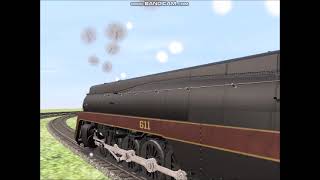 N&W 611 vs NYC Hudson Racing Trainz