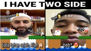 Top 2 orang main filter suara ayam (Halal VS Barbar)