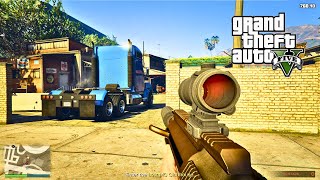 GTA V Online - Finding & Stealing a (Special Truck) From The Port