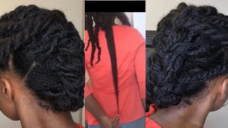 CURLY HAIR SOLUTIONS - French Braid on Dry Natural Hair | Length check | Protective styles