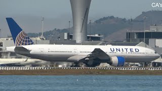 (4K) SPLENDID DAY at SFO - San Francisco | Plane Spotting