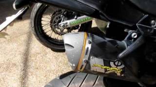 D-Tracker KLX250sf FMF Q4 & Megabomb & TBR Two brothers M7 exhaust + P4 tip sound check.avi