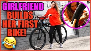 GIRLFRIEND BUILDS a BIKE for the FIRST TIME (it was a mess!)