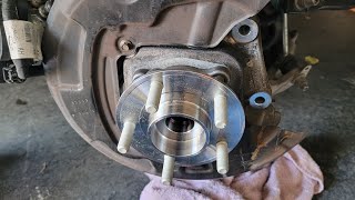 how to replace the rear wheel hub on a 2017 ford fusion